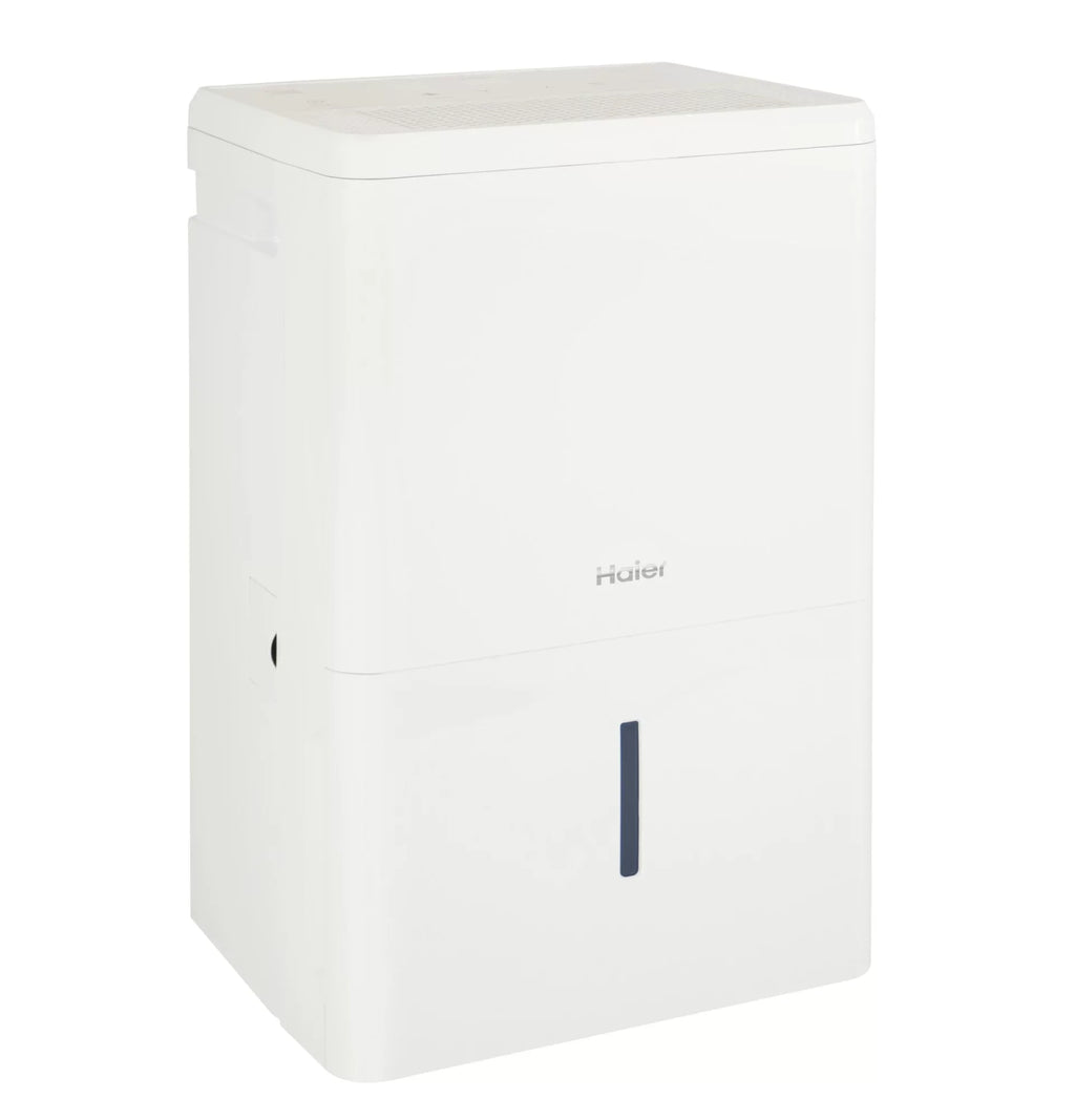 Portable Digital Haier Controls QDHR50LZ 50-Pint LED Dehumidifier, White 3-Speed (Refurbished) Restored