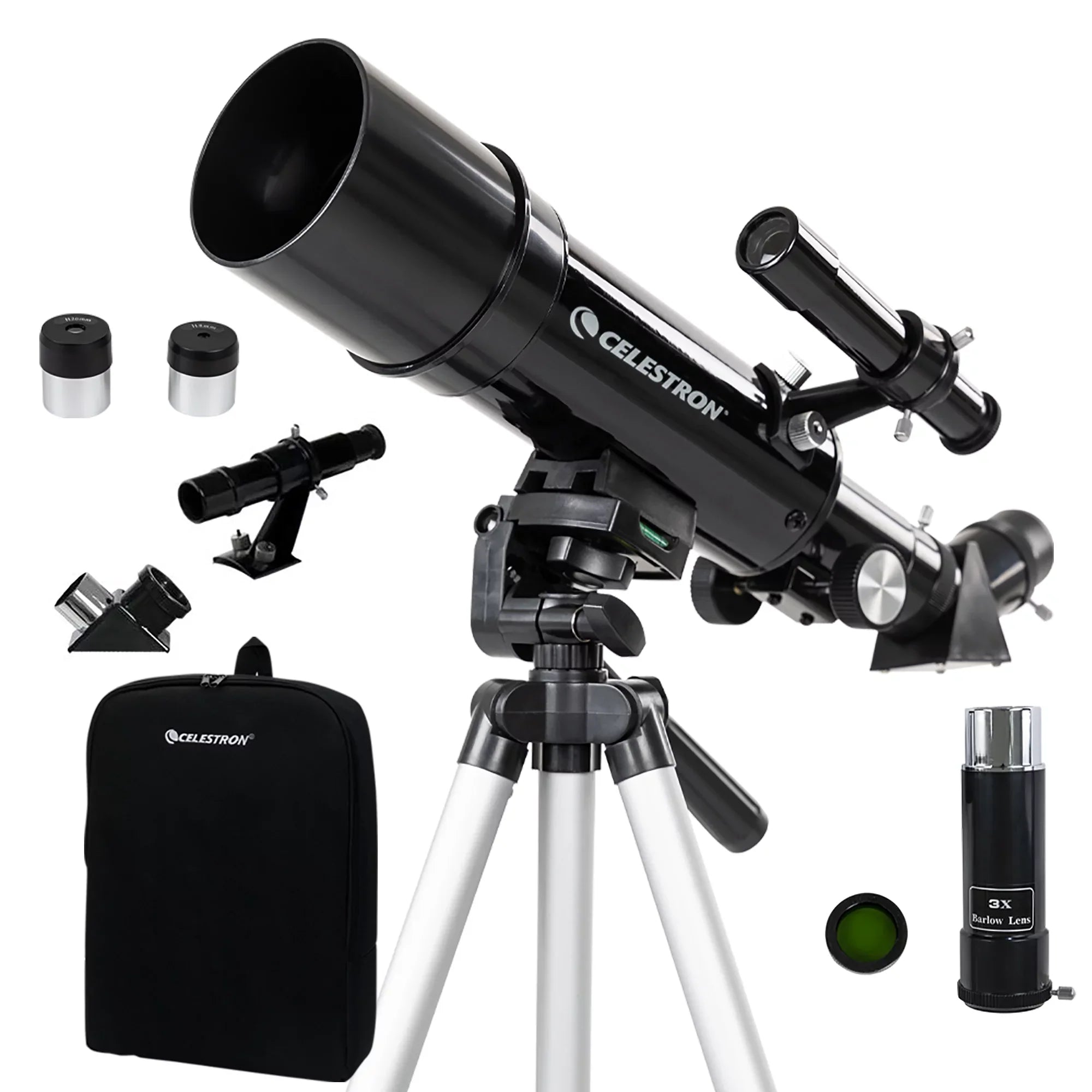 Portable Celestron with Scope and Telescope Tripod Travel Backpack 60