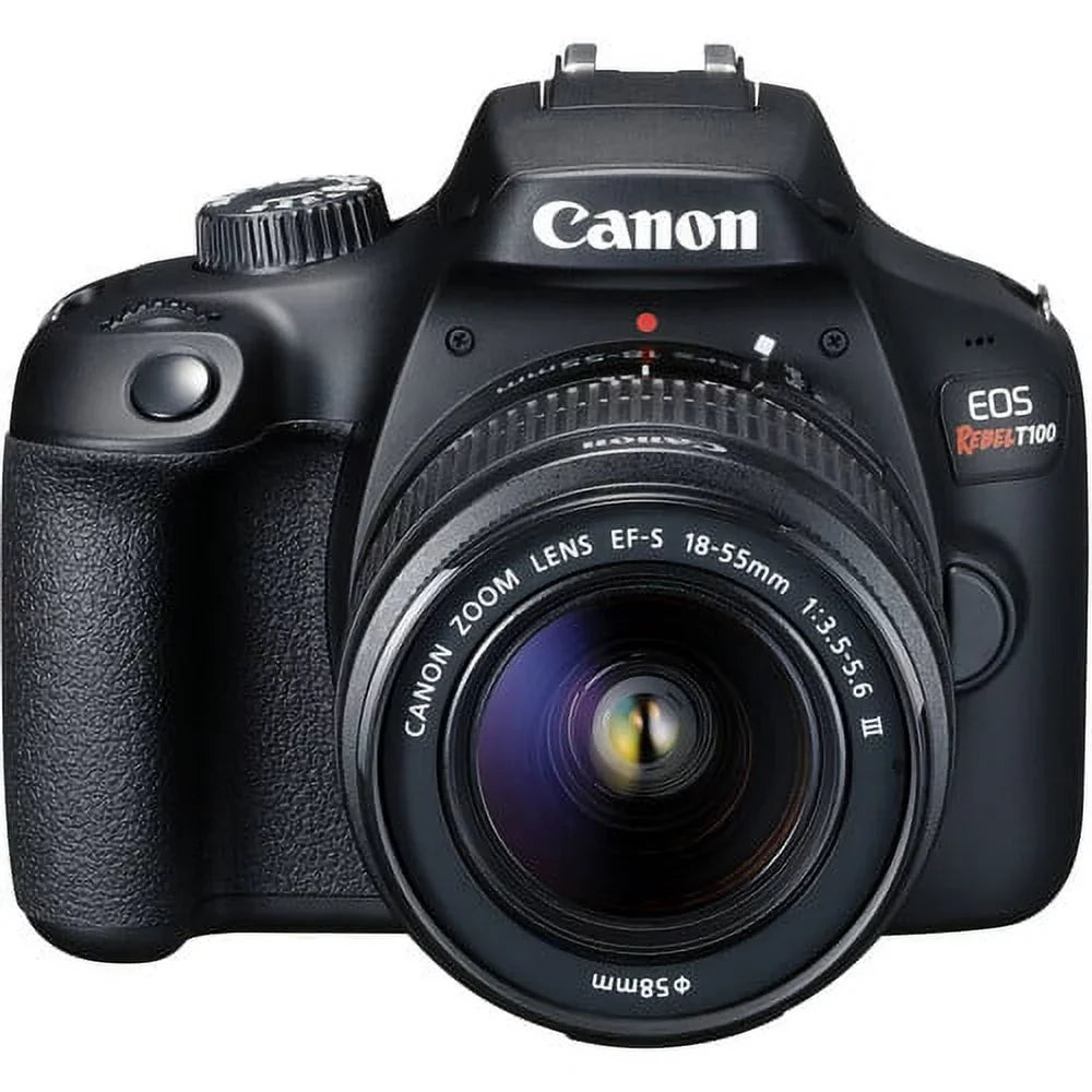 F/3.5-5.6 Telephoto EOS Zoom DSLR Cards Zoom w/Canon EF-S lens+case+128Memory (24PC) Camera Lens+420-800mm 18-55mm T100/4000D Canon HD Rebel