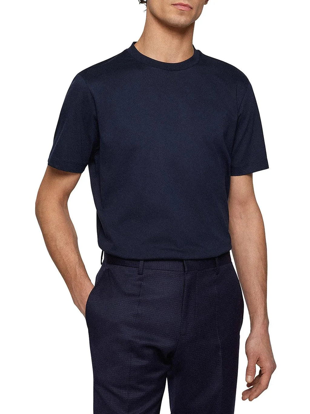 Boss Crewneck Cotton Mens T-Shirt