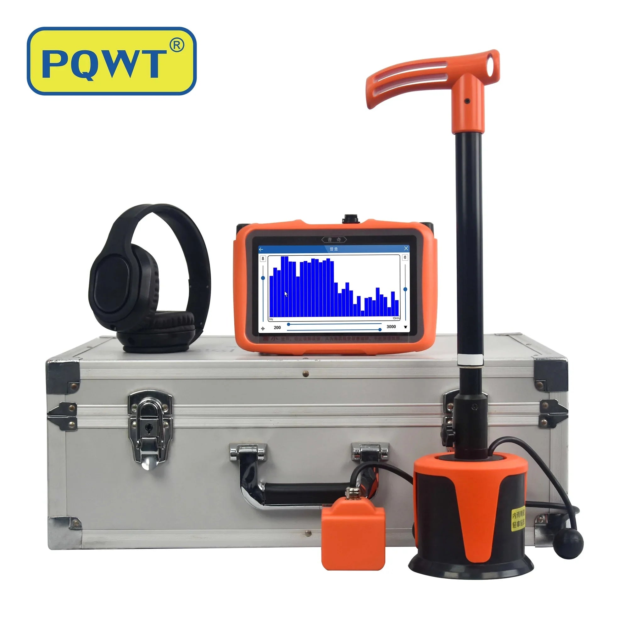 Indoor Pipe Detector 5m Outdoor PQWT-L3000 Multifunctional Leakage Depth