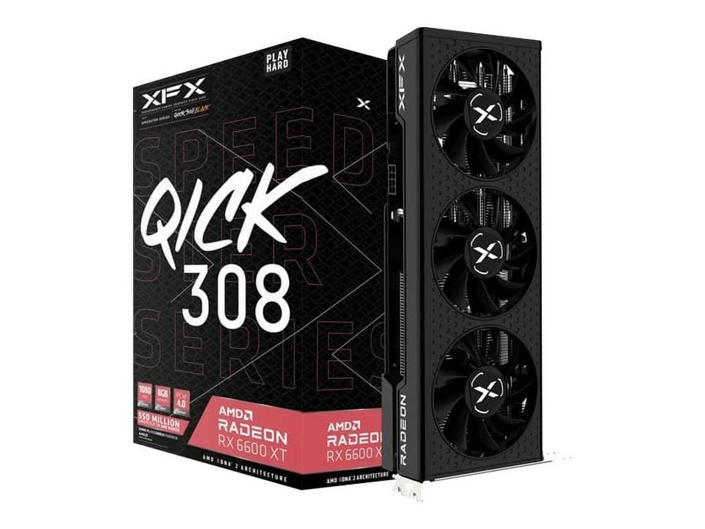 '- - - HDMI, black GDDR6 4.0 XT XFX GB - - DisplayPort PCIe RX Radeon Graphics 3 Speedster RX 6600 x card XT x8 QICK308 Radeon - 8 6600