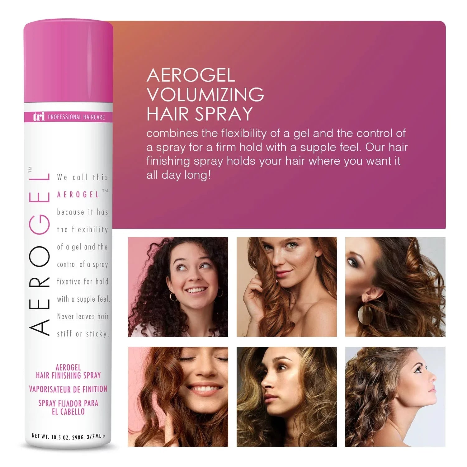 Oz Finishing Hairspray, Hair Aerogel Tri Fl 10.5
