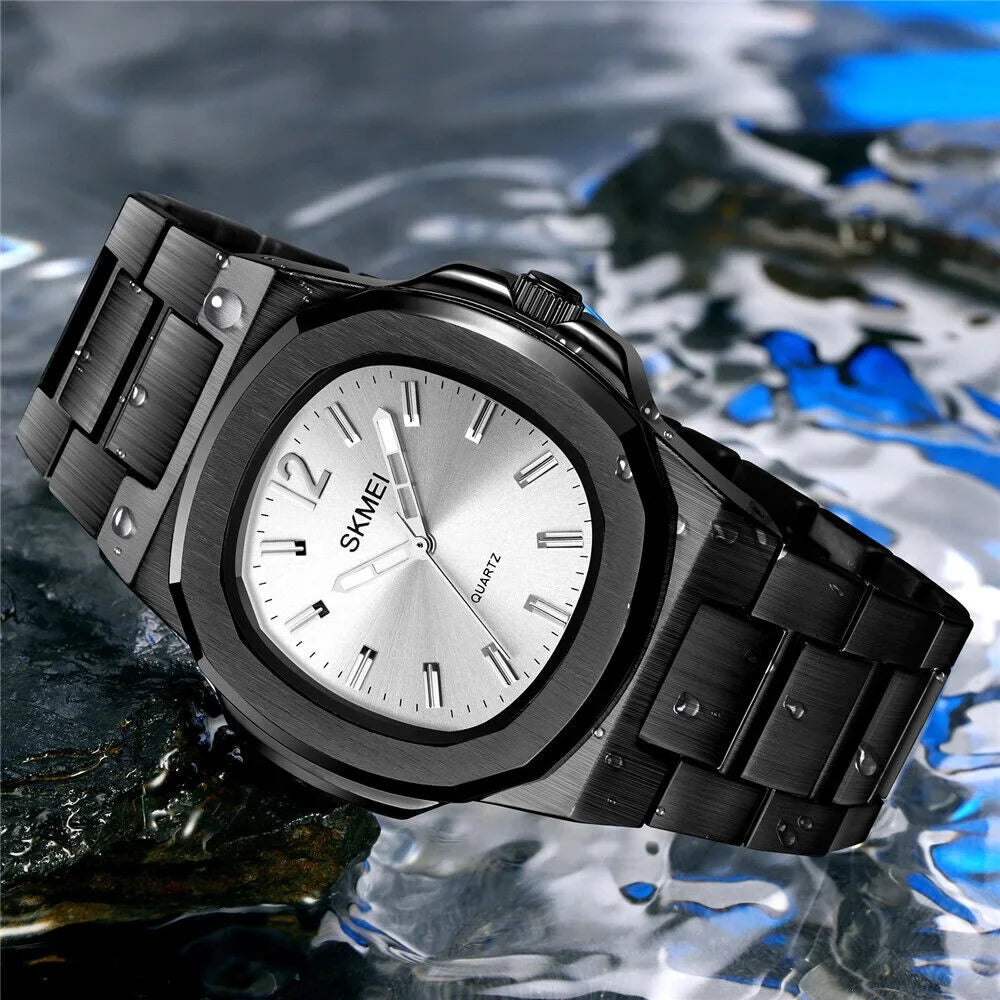 Steel Male Gold Watch Business Luxury Gift For Wristwatch Men Quartz