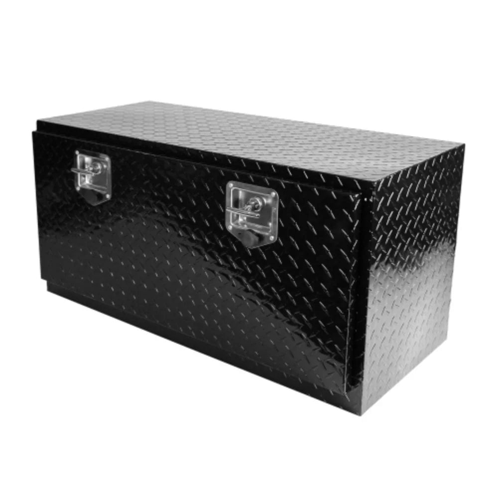 Latch + With Aluminum inch Truck + Black Tread Storage+Locks Square Aluminum T-Handle Trailer Heavy Black Duty + Underbody 36"(36"¡Á17.1"¡Á17.9") Tool 36 box Key Box