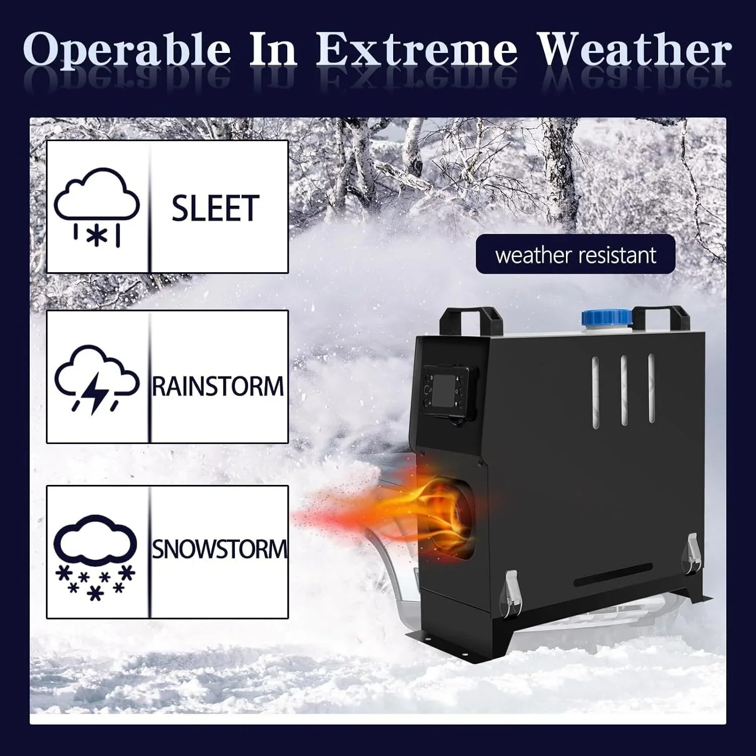 RV Control LCD Car Bus, One Trailer, All in Caravans Fast Air Heater Display, Motorhomes, and JSTUOKE for Diesel Boat, 5-8KW Heating, Truck,