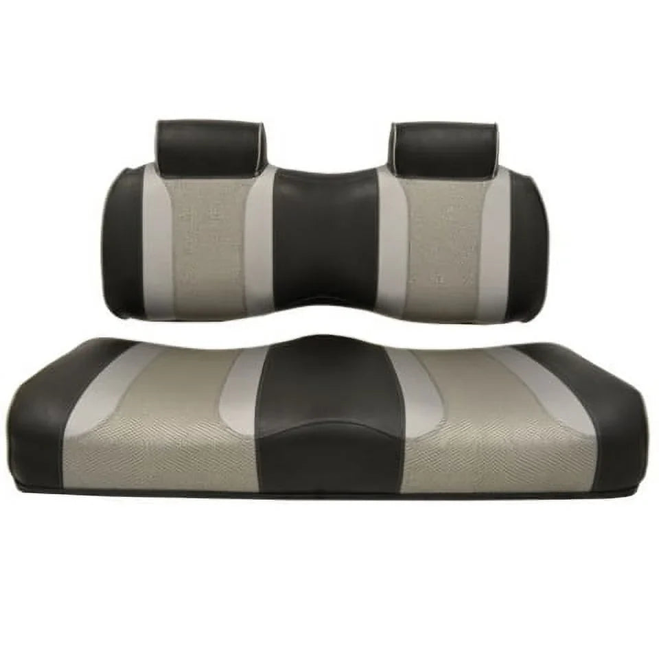 Rush/Liquid Wave and MadJax Drive2 Tsunami for |Black/Liquid |2007 G29/Drive Silver Cart - Yamaha Cushions Golf Silver up Front Seat