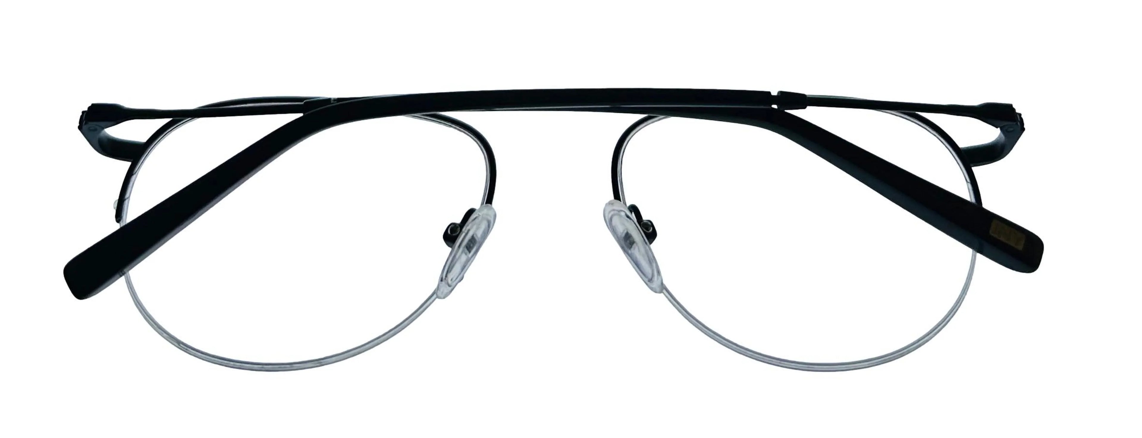 Jones Black Frame. York J359. Aviator Metal 53mm Eyewear Mens Matte New Rimless