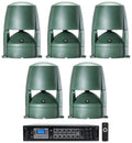Amplifier Commercial (5) + Outdoor Speakers JBL 70v 88M CONTROL 8" Landscape