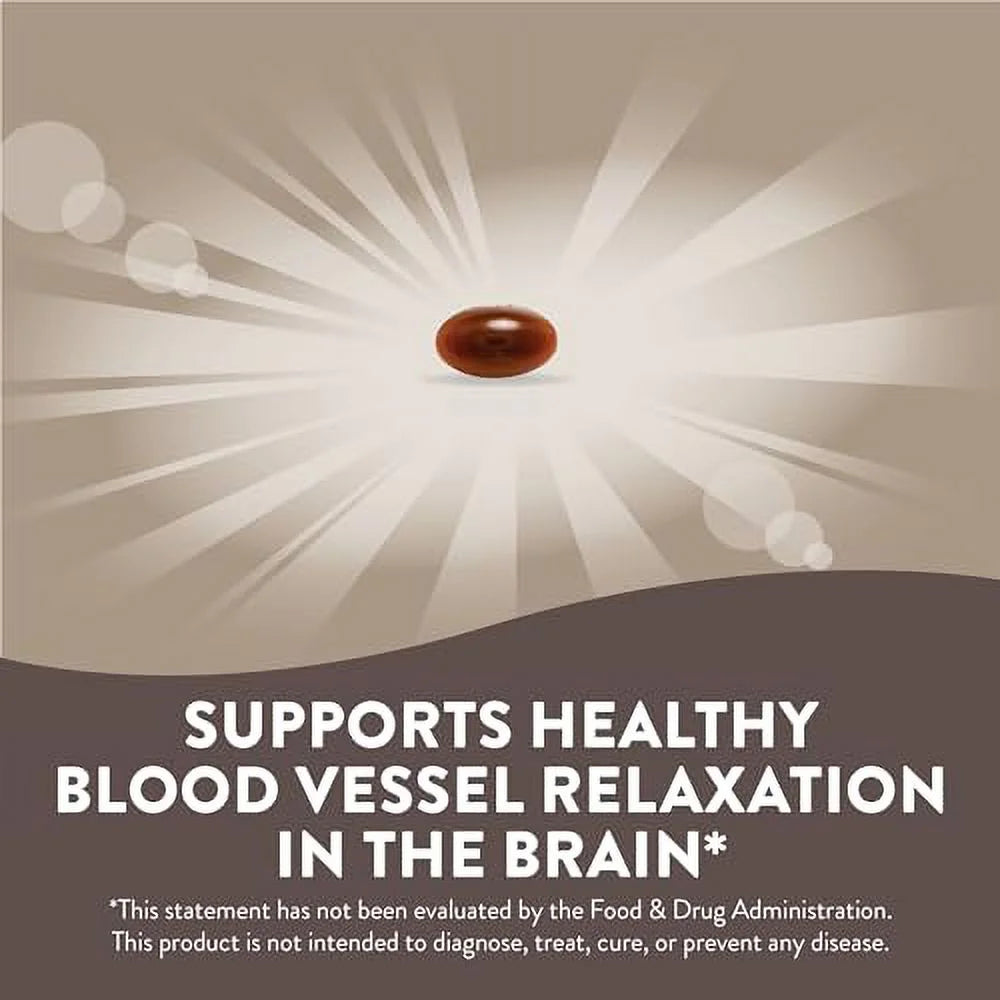Relaxation Health and Vessel Softgels Pro-Active, Petadolex Blood Butterbur*, the in Way 60 with Brain Patented Nature's