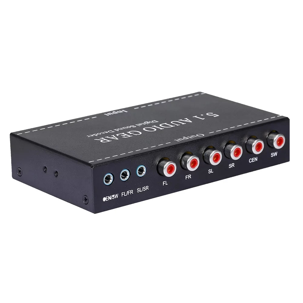 5.1 Sound Plug 3.5mm NK-A6L Digital Gear Walmeck Converter Decoder Audio Output Audio Audio Dolby AC-3 Replacement for Digital