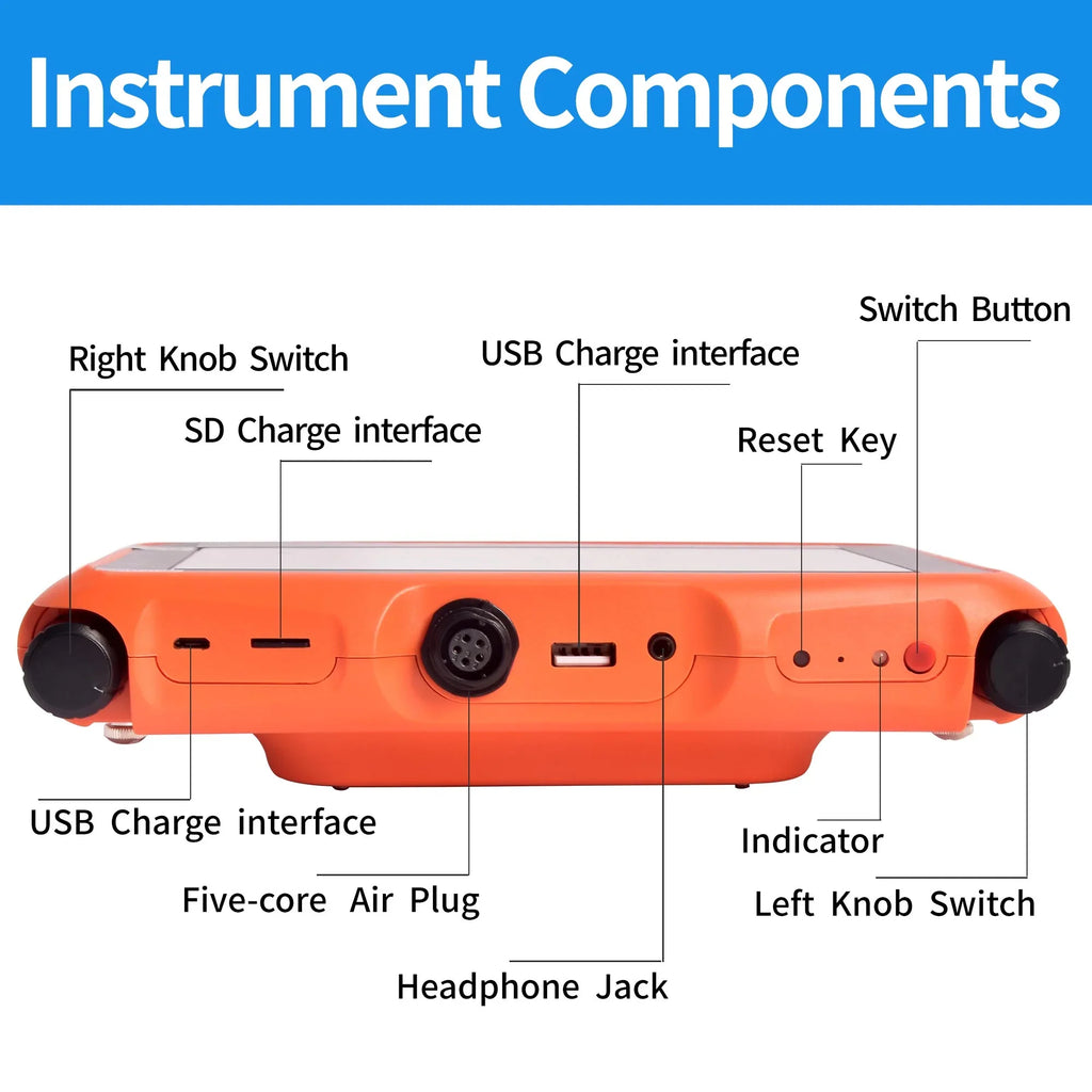 Indoor Pipe Detector 5m Outdoor PQWT-L3000 Multifunctional Leakage Depth
