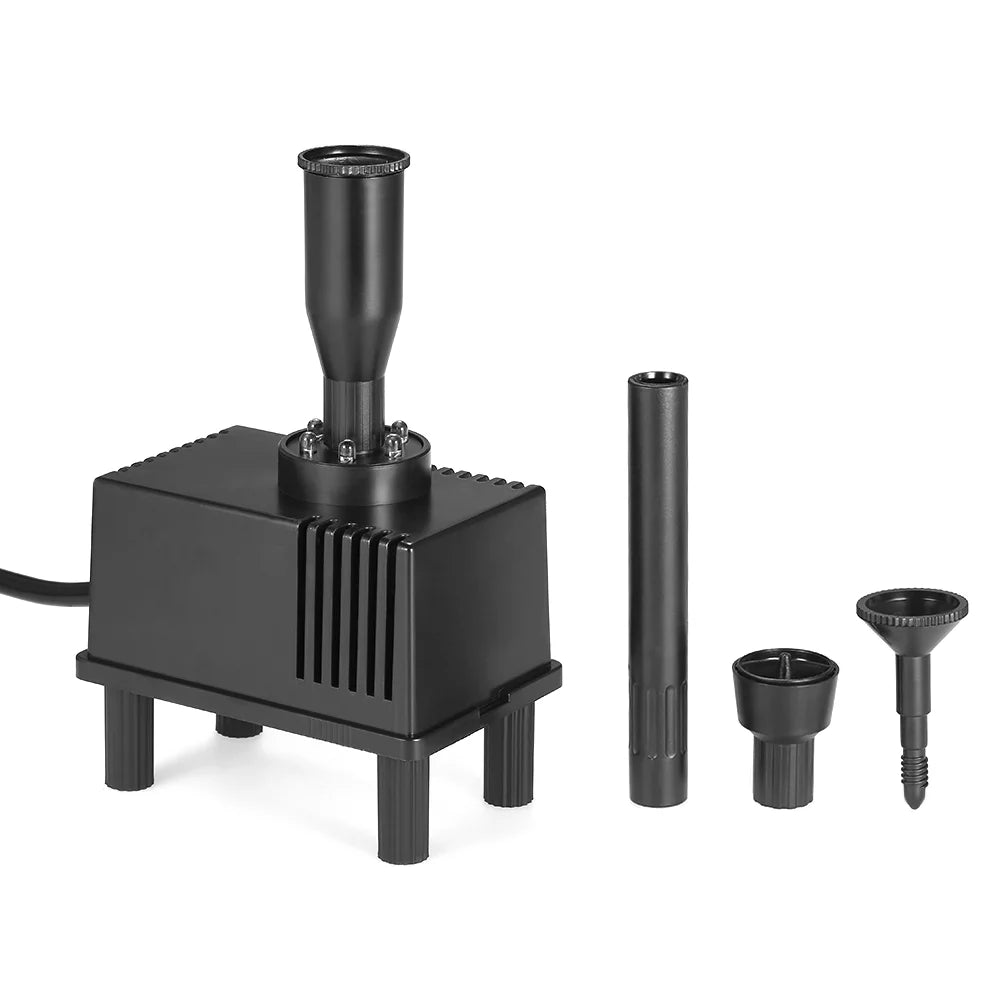 Fish Fountain Light Garden for Submersible Pond 600L/H Water Pump Bird Aquarium LED Lixada AC 10W Bath