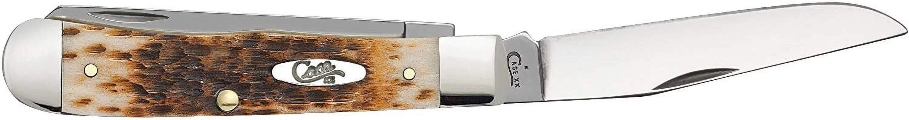 Amber Bone CV Case Knife Trapper Pocket