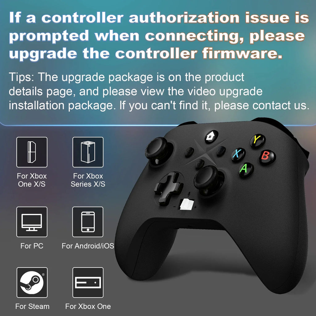 Bonacell Xbox Connection/3.5mm One Controller Update for Consoles, Video Xbox Series Xbox X/S Vibration/Stable Dual Xbox with Controller one, Wireless, Headphone to S/X, XBOX)Game (Watch Jack