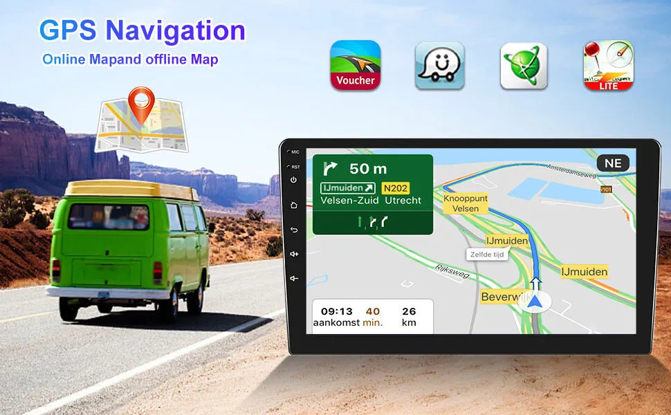 Stereo IPS H3 2+32GB Radio 9" 1280*720 CarPlay Hummer Android Car Apple GPS Navi 13 2005-2010 Fit