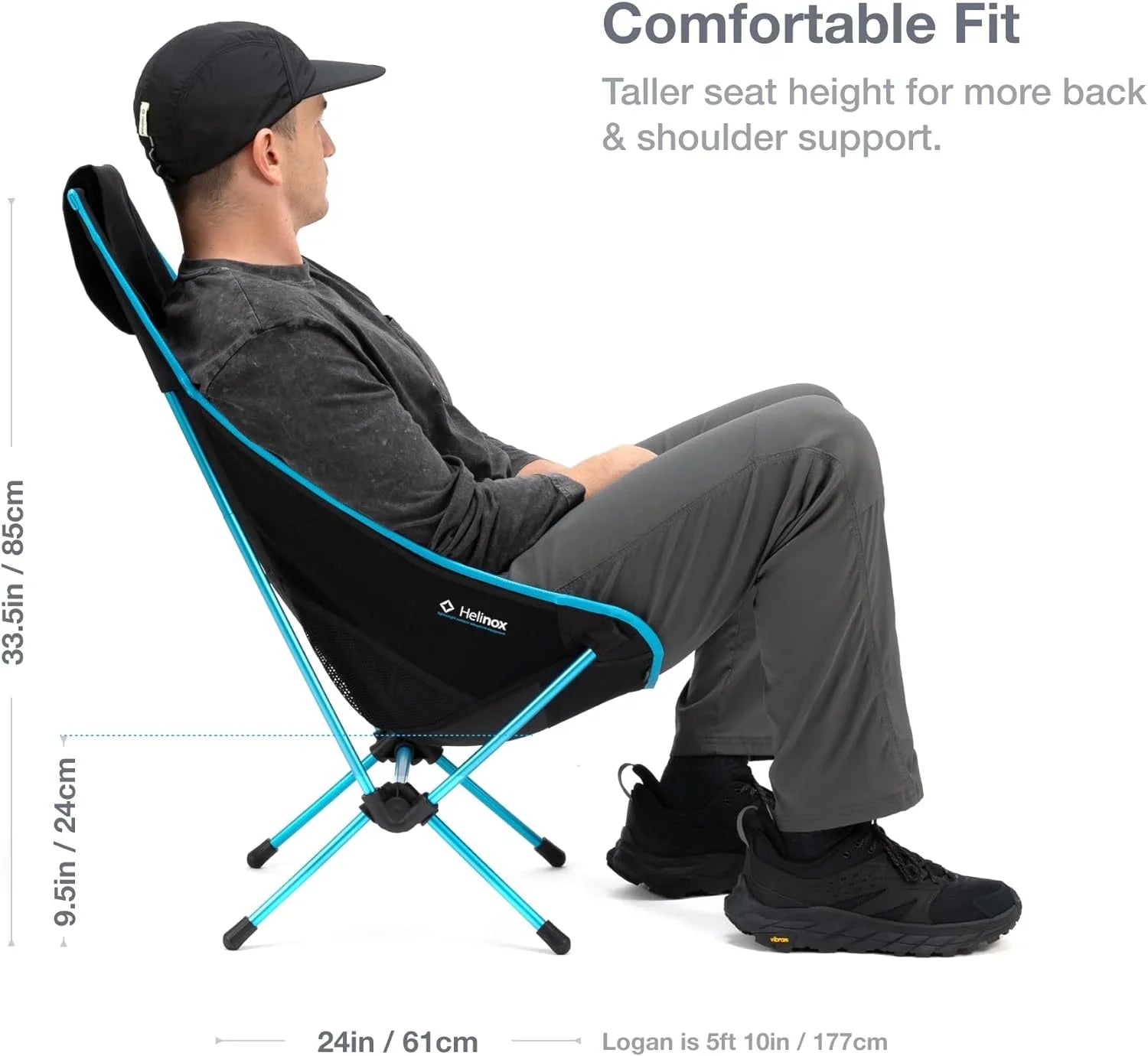 Chair, Camping Two Collapsible Bandana, High-Back, Pockets YUNWEN with Rainbow Chair Ultralight,