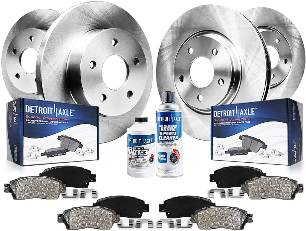Brake Ford Lincoln and 2013-2019 Ceramic Front 2013-2016 Brake for MKZ 2013 : Pads 2015 11.81" Kit Rotor Fusion, Axle Brakes 2016 2014 - Detroit Replacement Rear 11.89" Rotors and