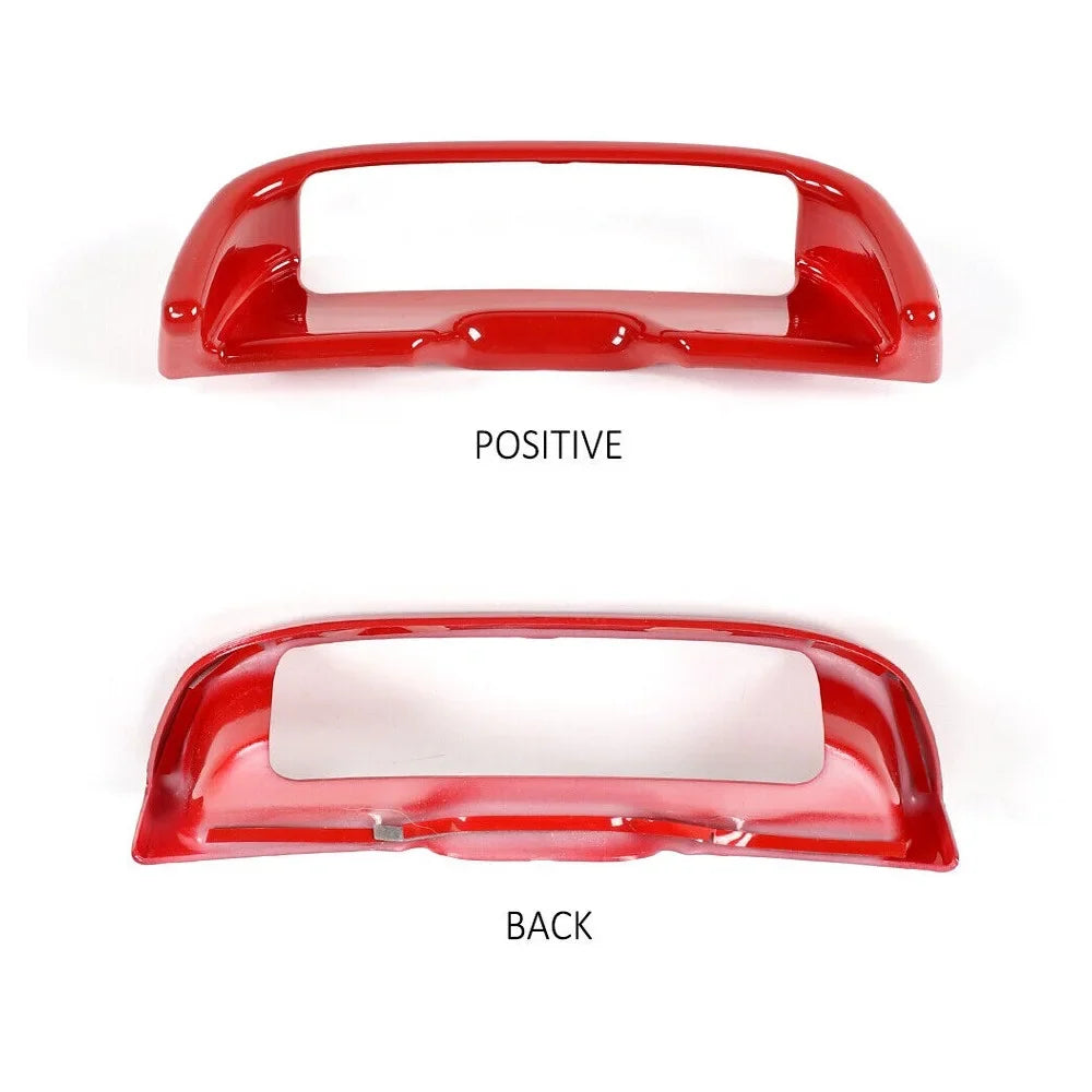 , Red Trim Armrest ABS Teledu Center m Console 2pcs Button
