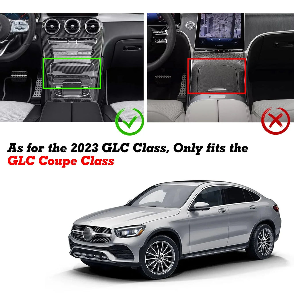 Frame GLC Ashtray Mercedes C400 Class Box Compatible Center Storage C300 Console W253 GLC Benz with 2015-2021 C C63 W205 Tech Trim, 300 Chrome, Xotic 2016-2023 Class