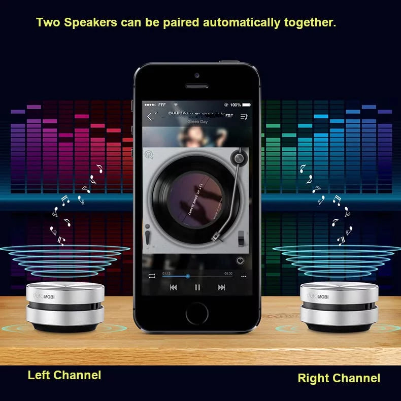 Portable 2pcs Conduction Speakers Wireless Mini Humbird 2pcs/pack Bone Speaker Speakers Black Stereo Speaker