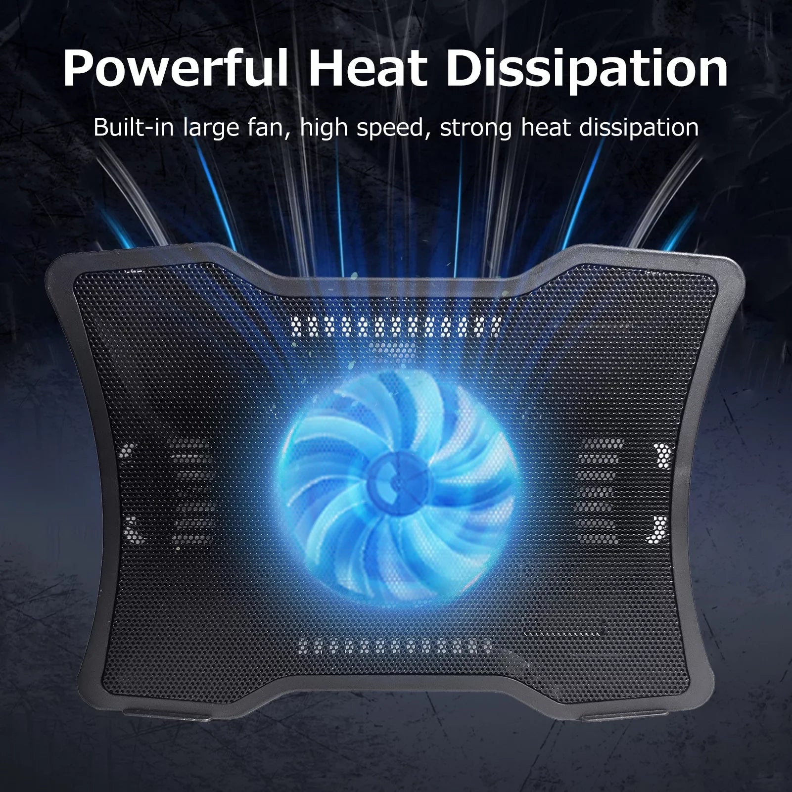 Arealer Fan Below Noise Portable Base Two Cooler Laptops Laptop inch Support USB Design Laptop Cooling 14 Single Low Ports