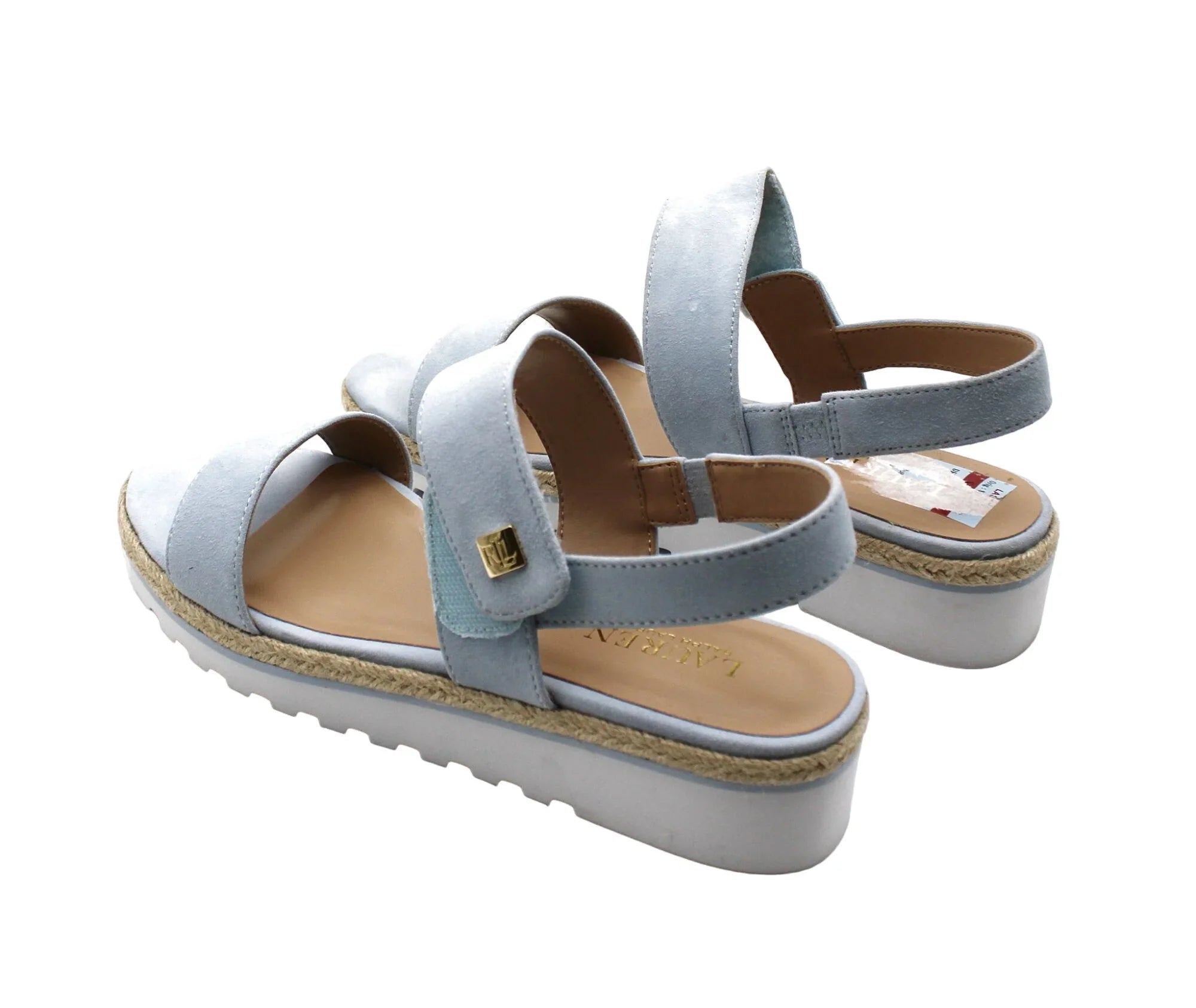 Jewelle Lauren Lauren 8.5 Wedge Sandals US) Ralph (Size