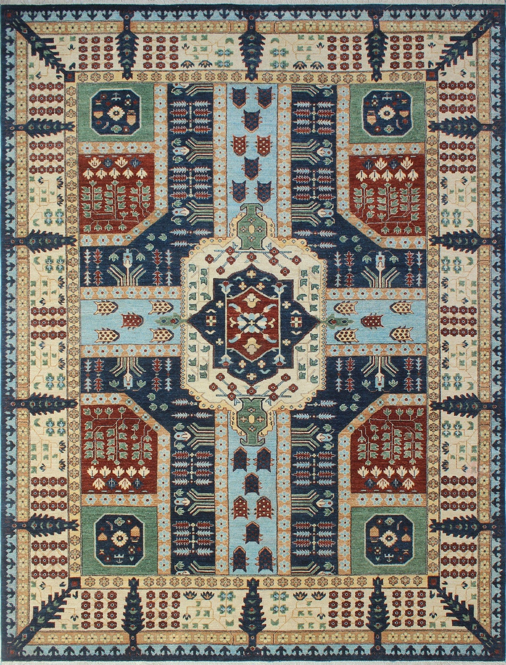 x Rug, 9'0" Haseena 12'3" Aria Blue/Ivory