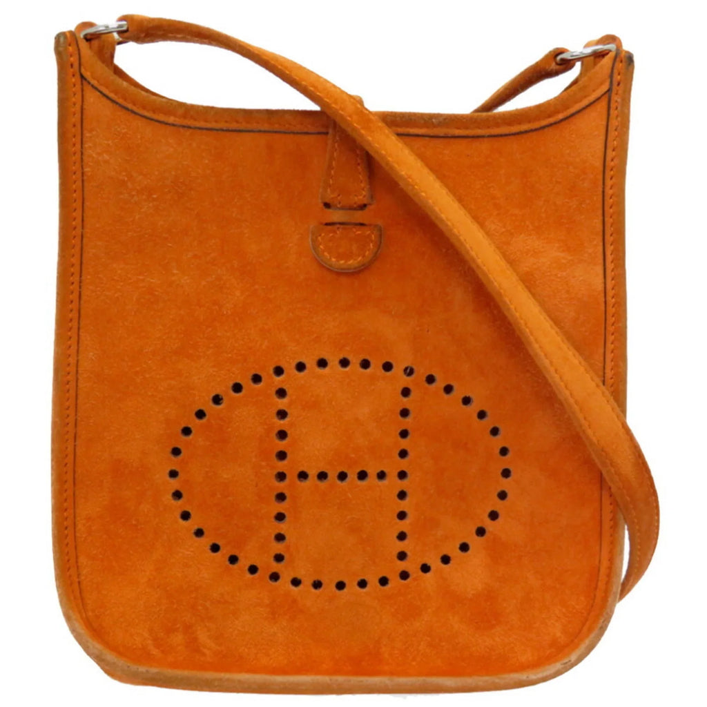 Hermes Bag Orange (Fair) H Pre-Owned TPM 0069HERMES Shoulder Engraved ¡õ Evelyn Dobris