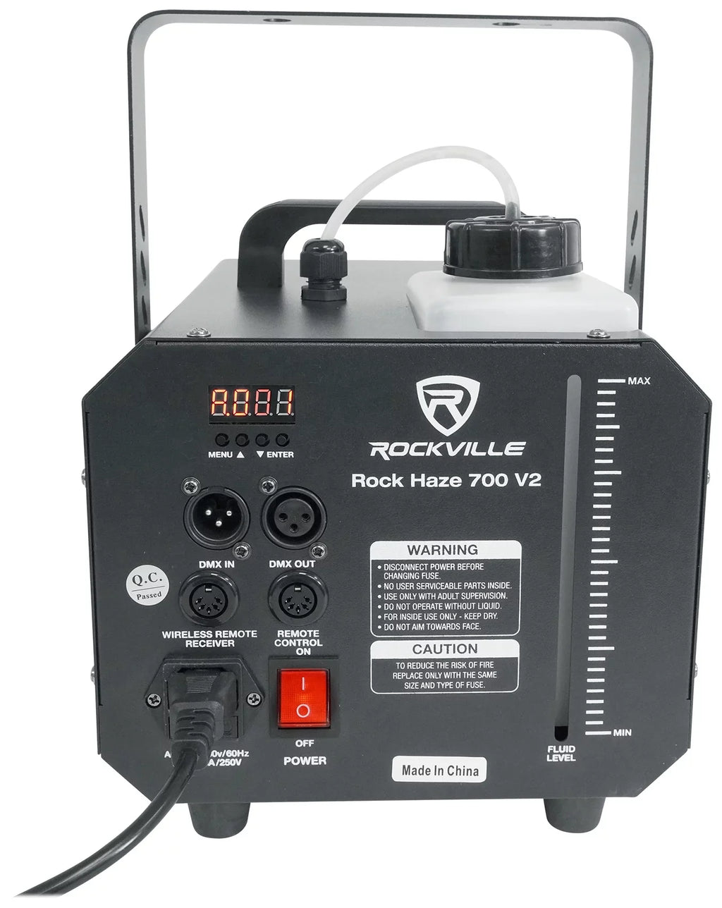 ROCKHAZE Water Rockville Remotes and (2) Based DJ/Club Haze 700 DMX CFM Hazer Machine