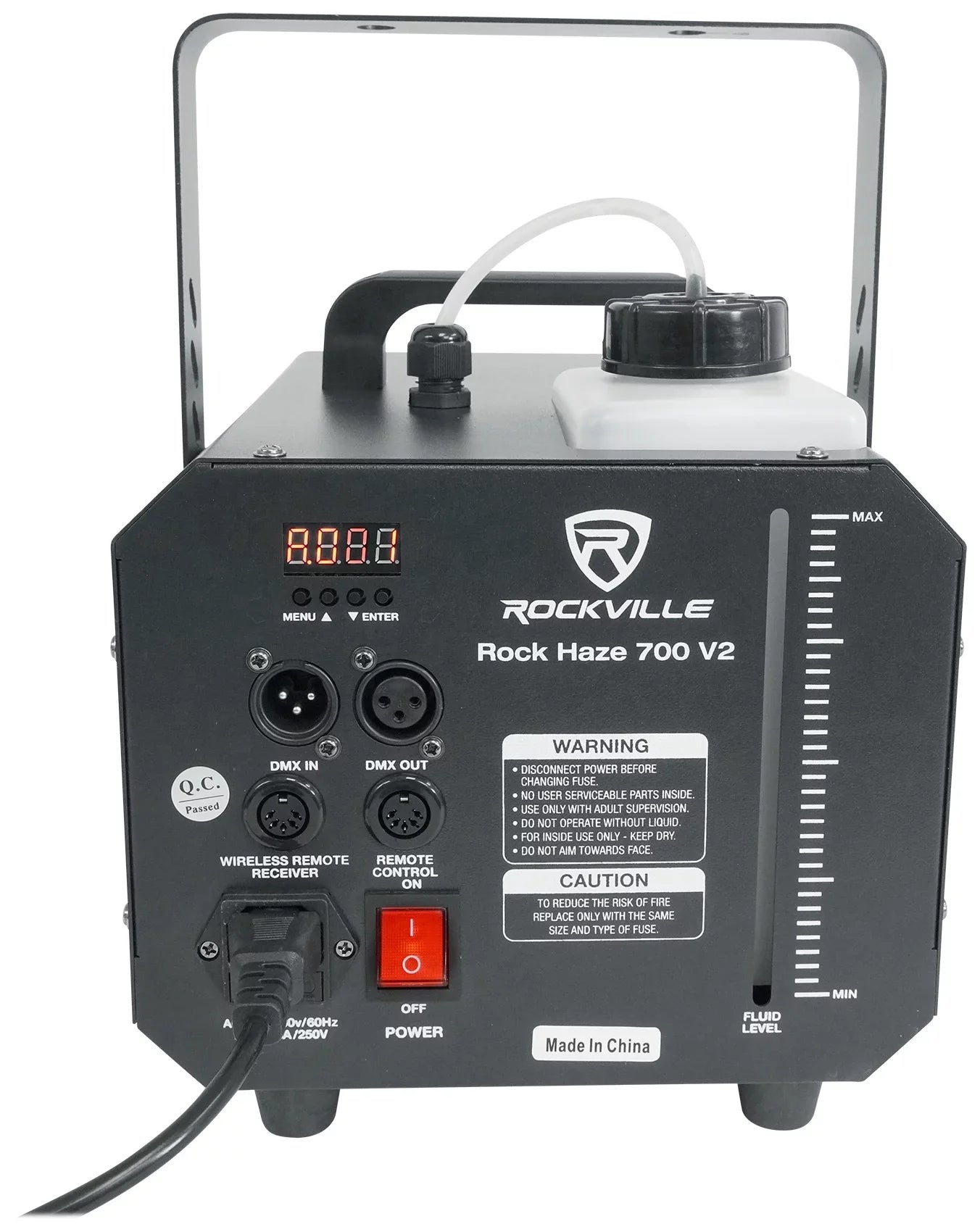 ROCKHAZE Water Rockville Remotes and (2) Based DJ/Club Haze 700 DMX CFM Hazer Machine