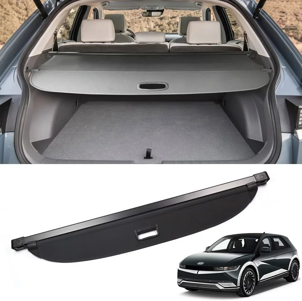 For Shield Rear Hyundai 5 5 2022 Retractable Ioniq Black Ioniq Cargo Shade 2022-2024 Hyundai 5-Seat Cover Trunk Accessory 2024 Cover Privacy 2023 SUV Fit