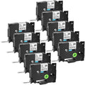 TZ-231 TZe-231 for 8m Wire use White H110 TZe-FX231 10PK Maker TZ PT-D210 H100 Compatible ID Flexible TZ-FX231 TZe D600 Cable GREENCYCLE Tape P-touch Label D400 Black 12mm Label on in Brother