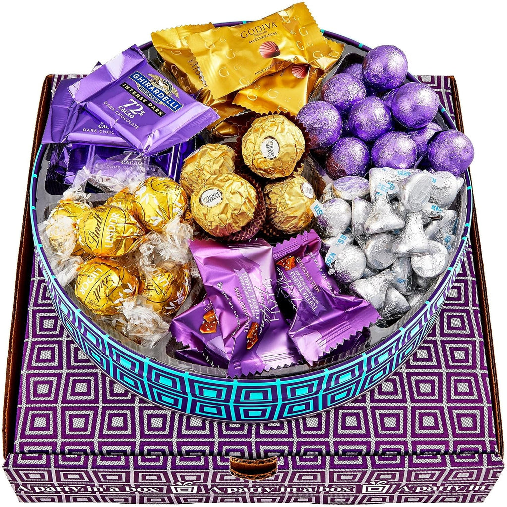 Ghir Gift | Box Chocolate for Luxury Chocolate Pack Basket Godiva Gifts Chocolate Kisses, Men, Assorted Brand Gift Variety Tin- Occasion?? Women Hershey On Christmas Includes Chocolate, | Gourmet By |
