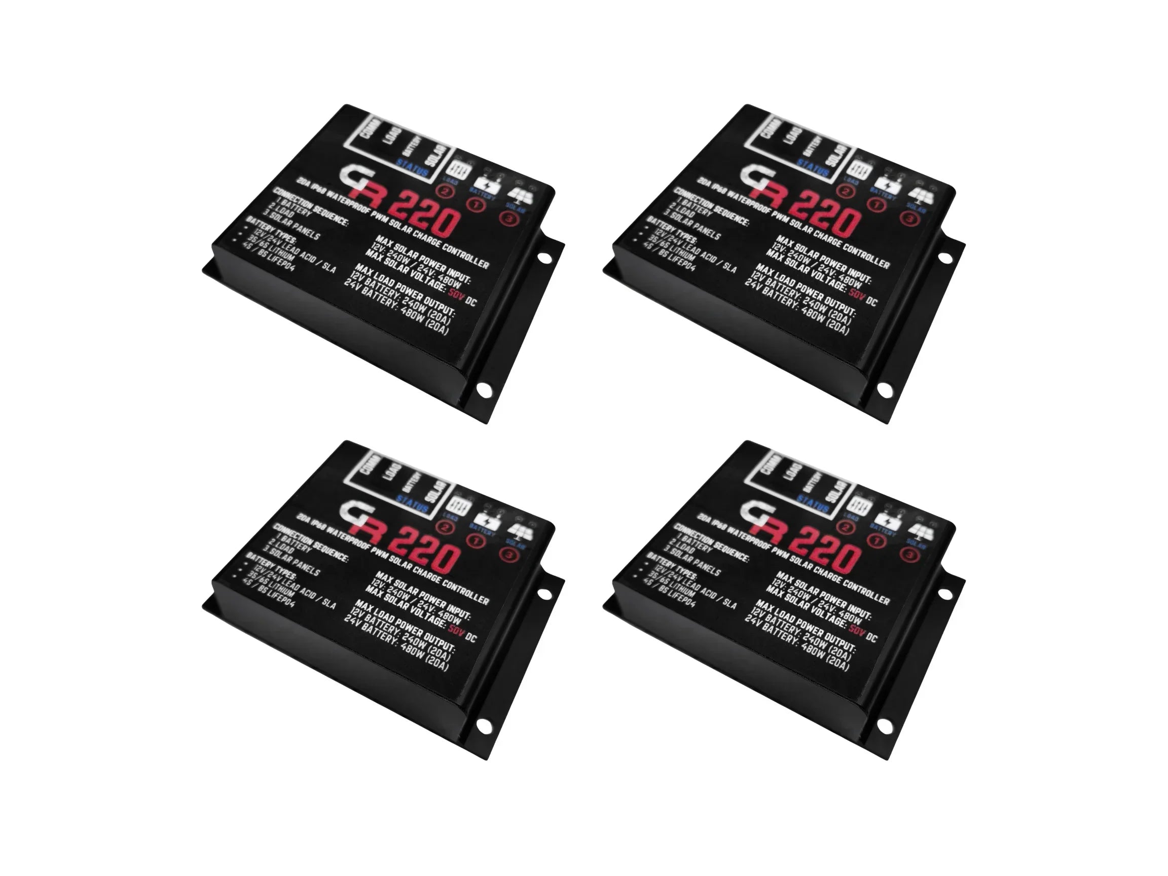 Charge CEP220 x 4 Generator Upgrade Solar to Controllers