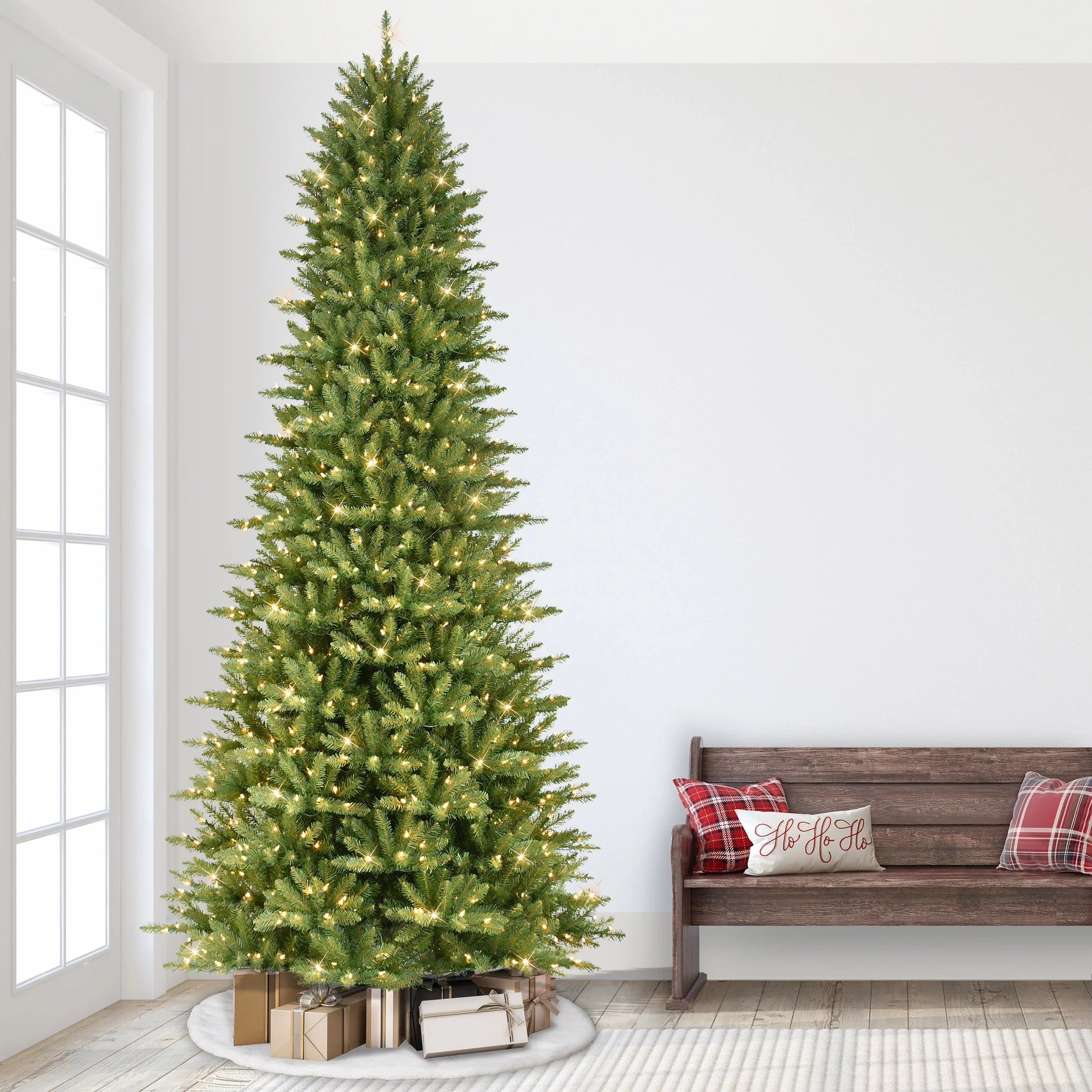 ft. Fir 800 Tree Christmas 9 Slim Artificial Pre-lit Lights Fraser UL Clear listed