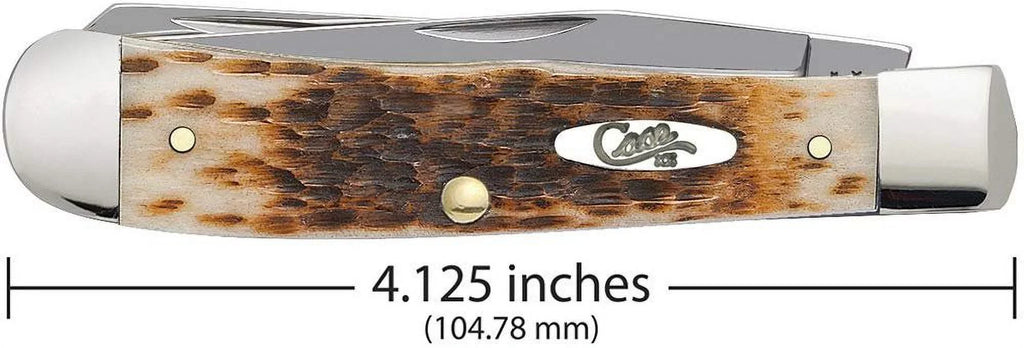 Amber Bone CV Case Knife Trapper Pocket