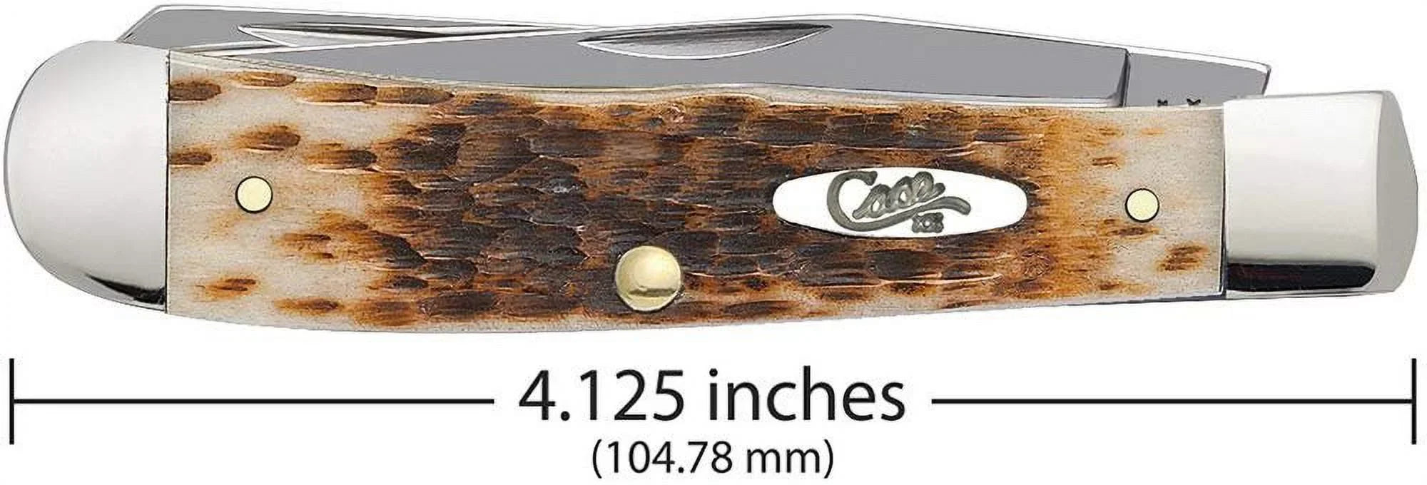 Amber Bone CV Case Knife Trapper Pocket