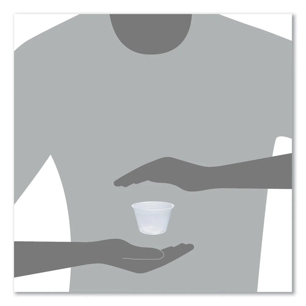 Dart Containers - oz. (2500/Carton)] Polypropylene 400PC Clear Portion 4 Complements Conex