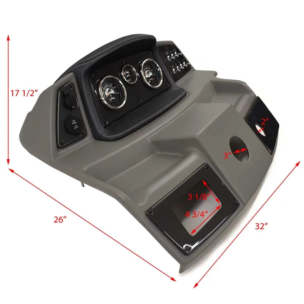 32 2249445 Lowe Gray Dash Panel Teleflex Boat Inch Console | Mercury