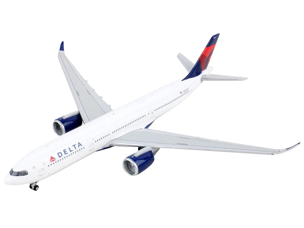 Model Blue Air White Lines" Aircraft A330-900 Airbus GeminiJets Diecast by Commercial 1/400 with Tail "Delta Airplane