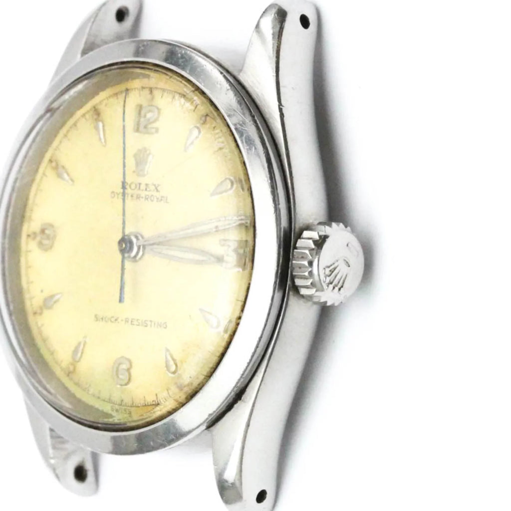 ROLEX Mens Oyster (Fair) Hand-Winding Watch 6244 Steel Royal Stainless Vintage BF560574 Pre-Owned