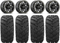 Mule 14" Kawasaki Wheels Tires Ryno Pro Bdlk FXT Bk Raceline 30" Reptile