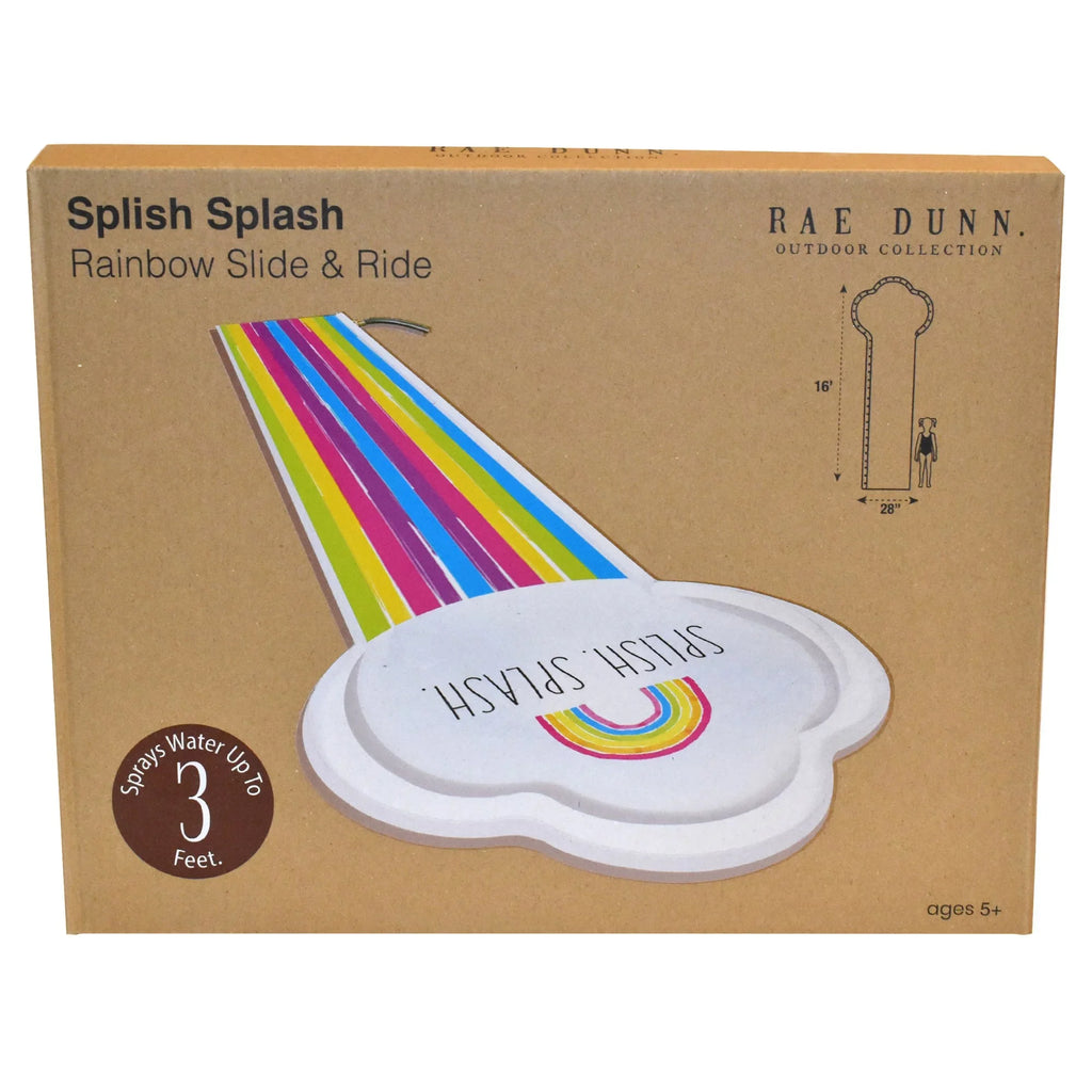 Foot Rae -16 Mat, 5+ & Float, CocoNut Sliding Sprinkler, Age Rainbow Dunn: Water Durable Slide Ride Slide Splash Splish