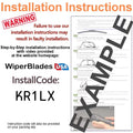 Subaru Wiper Outback Blades Beam Wiper 3) 2019 (Set w/Rear Wipers of WBUSA