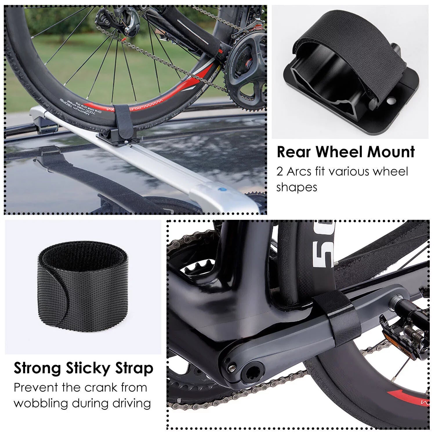 Bed Set Truck Pickup Mount Heavy-Duty QR Block Fork Mount Fork Holder Bike Rack