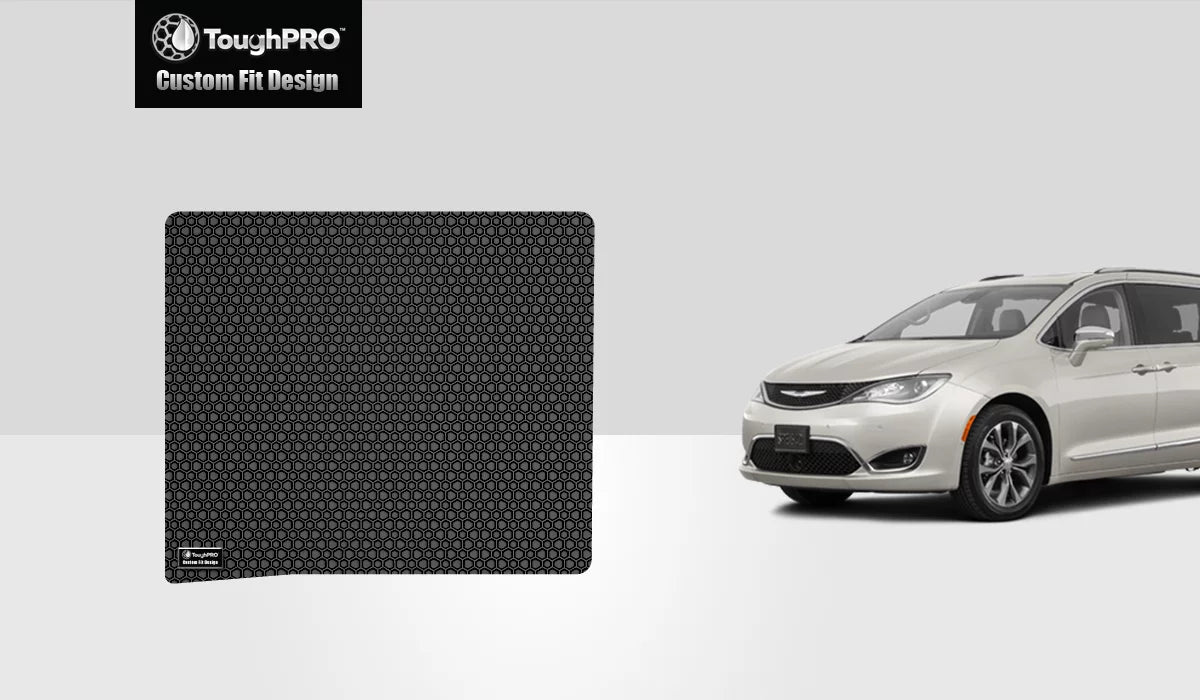 '- - Rubber Black Heavy (Made All - Compatible - Mat Weather ToughPRO Cargo USA) with in 2017 CHRYSLER Duty Pacifica