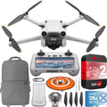 Smart Pro Sensing Mini Bundle Remote RC 128GB 4K/60fps + Drone Camera Tri-Directional 48MP, w/ (With Gear 3 34min + Card Screen) Flight Time, Obstacle &Accessories DJI Video, Deco Backpack Quadcopter