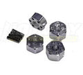 Stampede RC (4) Model T7965SILVER Traxxas & Hub Integy 1/10 2WD for Hop-ups Wheel Toy 2WD Slash