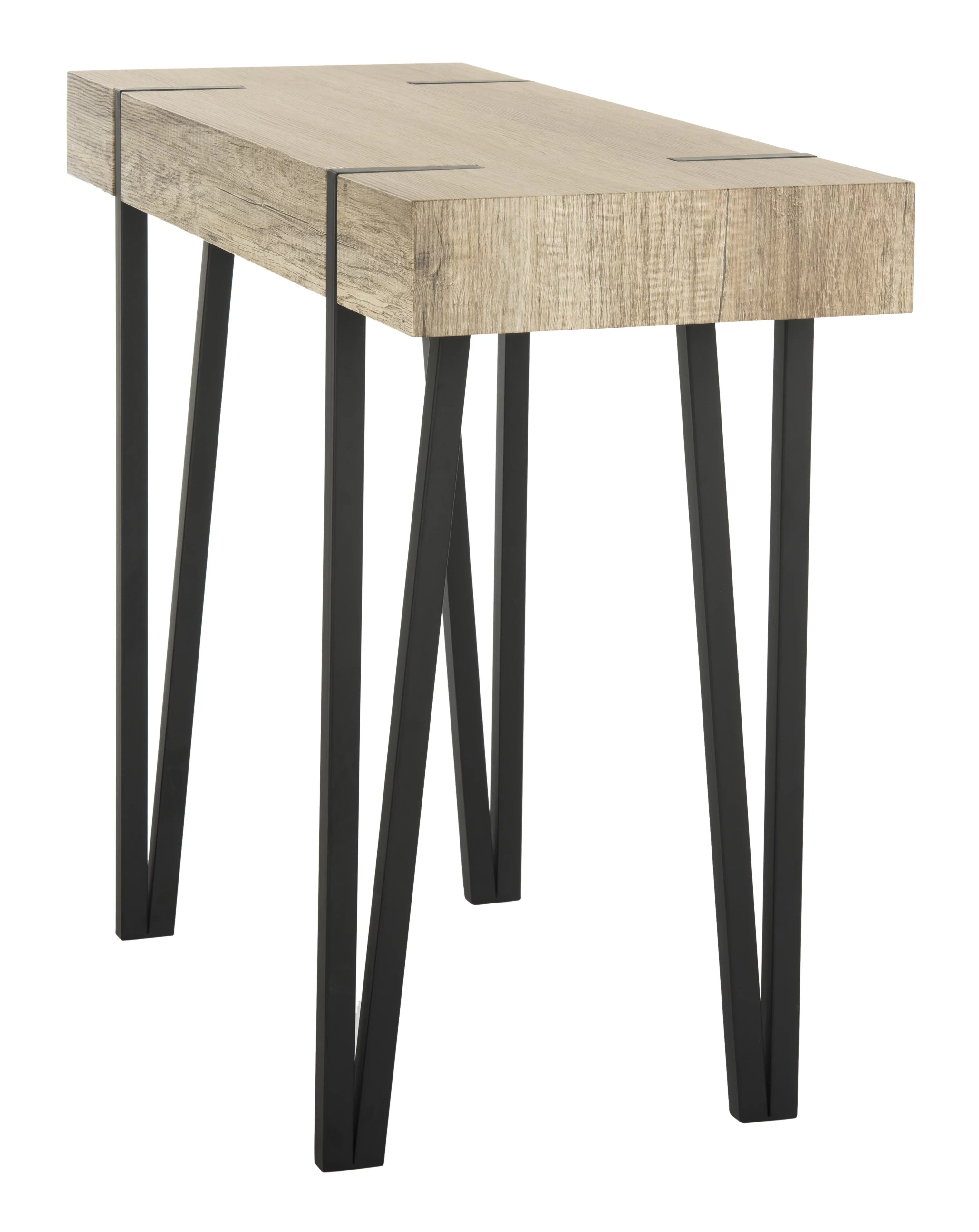 Brown Wood Rectangular SAFAVIEH Console Table, Top Mid-Century Alyssa
